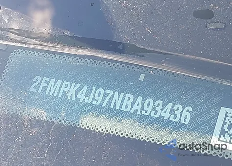 2022 Ford Edge Sel из США, поврежденный, VIN 2FMPK4J97NBA93436